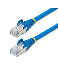 StarTech.com Cable de 1,5m de Red Ethernet CAT6a - Azul - Low Smoke Zero Halogen (LSZH) - 10GbE - 500MHz - PoE++ de 100W - Snagl