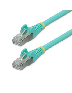 StarTech.com Cable de 1m de Red Ethernet CAT6a - Aguamarina - Low Smoke Zero Halogen (LSZH) - 10GbE - 500MHz - PoE++ de 100W - S
