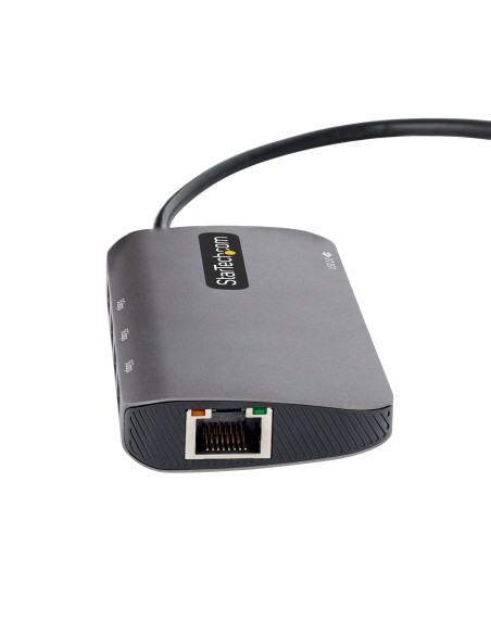 StarTech.com Adaptador Multipuertos USB C, de VÍ­deo HDMI de 4K y 60Hz, Hub USB-A 3.2 de 3 Puertos de 5Gbps, Entrega de Alimenta