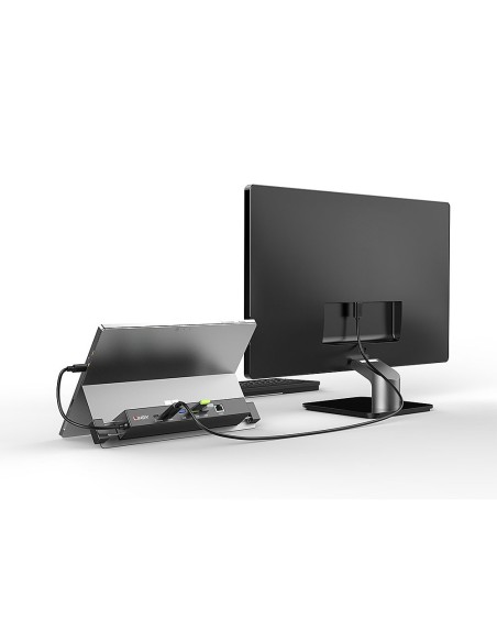 Lindy 43319 base para portátil y replicador de puertos Alámbrico USB 3.2 Gen 1 (3.1 Gen 1) Type-C Negro