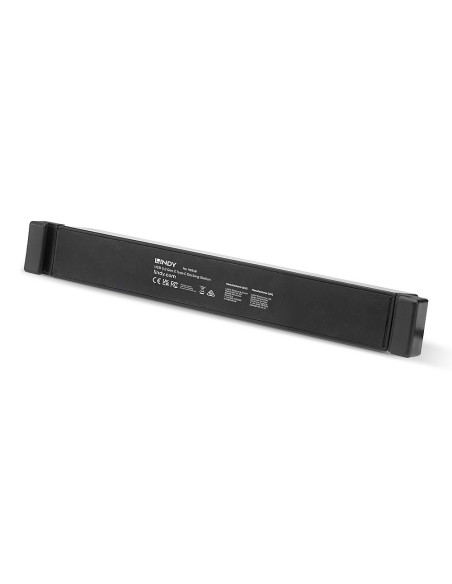 Lindy 43319 base para portátil y replicador de puertos Alámbrico USB 3.2 Gen 1 (3.1 Gen 1) Type-C Negro