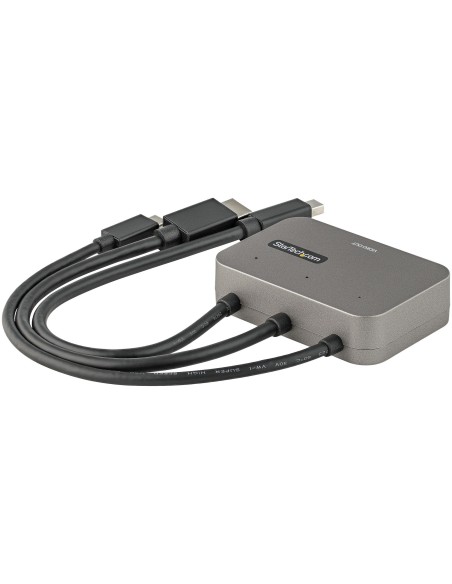 StarTech.com Adaptador Multipuertos 3 en 1 a HDMI - Conversor USB-C HDMI o Mini DisplayPort a HDMI 4K de 60Hz para Salas de Conf