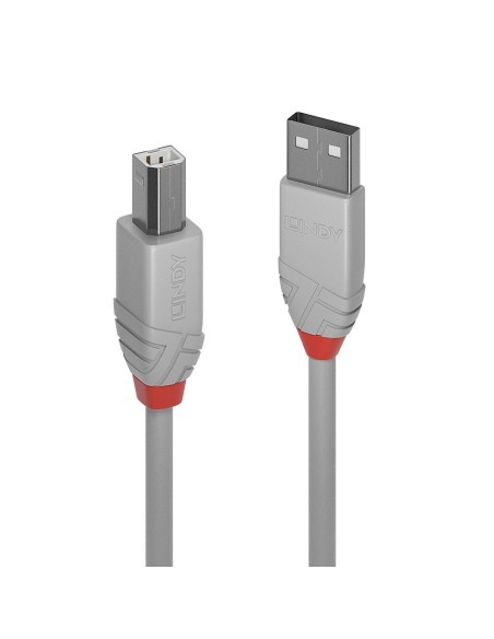Lindy 36683 cable USB 2 m USB 2.0 USB A USB B Gris