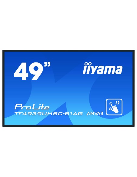 iiyama ProLite TF4939UHSC-B1AG pantalla para PC 124,5 cm (49") 3840 x 2160 Pixeles 4K Ultra HD LED Pantalla táctil Multi-usuario