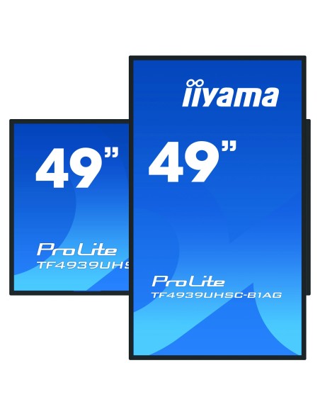 iiyama ProLite TF4939UHSC-B1AG pantalla para PC 124,5 cm (49") 3840 x 2160 Pixeles 4K Ultra HD LED Pantalla táctil Multi-usuario