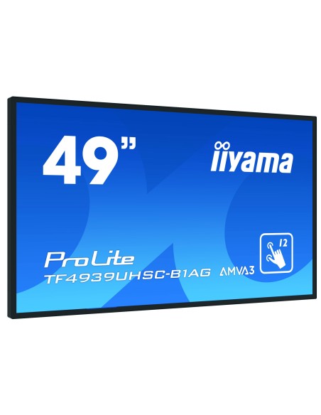 iiyama ProLite TF4939UHSC-B1AG pantalla para PC 124,5 cm (49") 3840 x 2160 Pixeles 4K Ultra HD LED Pantalla táctil Multi-usuario