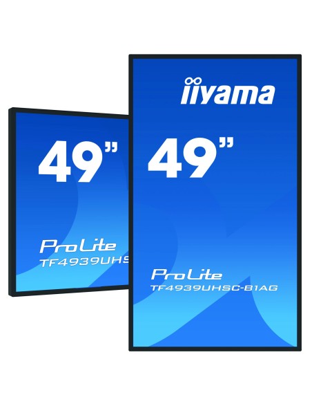 iiyama ProLite TF4939UHSC-B1AG pantalla para PC 124,5 cm (49") 3840 x 2160 Pixeles 4K Ultra HD LED Pantalla táctil Multi-usuario