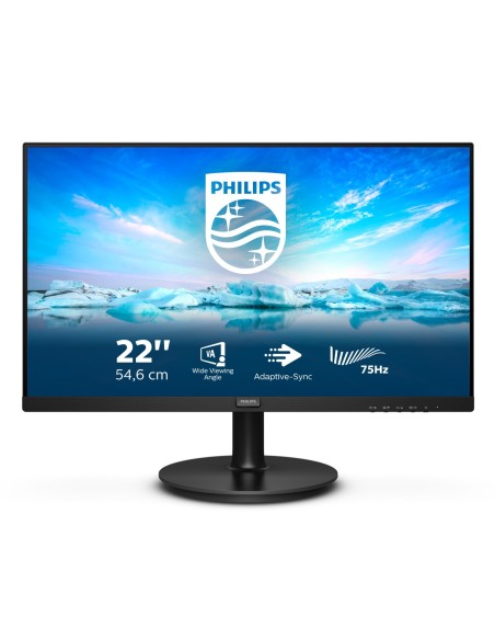 Philips V Line 222V8LA 00 pantalla para PC 54,6 cm (21.5") 1920 x 1080 Pixeles Full HD LCD Negro