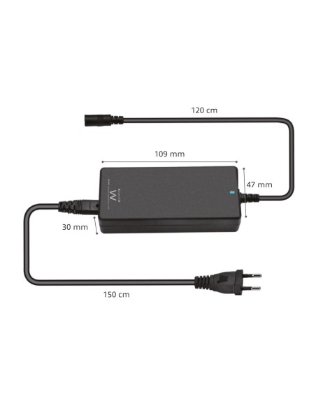 Ewent EW3888 adaptador e inversor de corriente Interior 65 W Negro