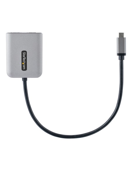 StarTech.com Hub Concentrador MST USB-C a 2 Puertos HDMI - HDMI Doble de 4K a 60Hz - Adaptador Multimonitor USB Tipo C con Cable