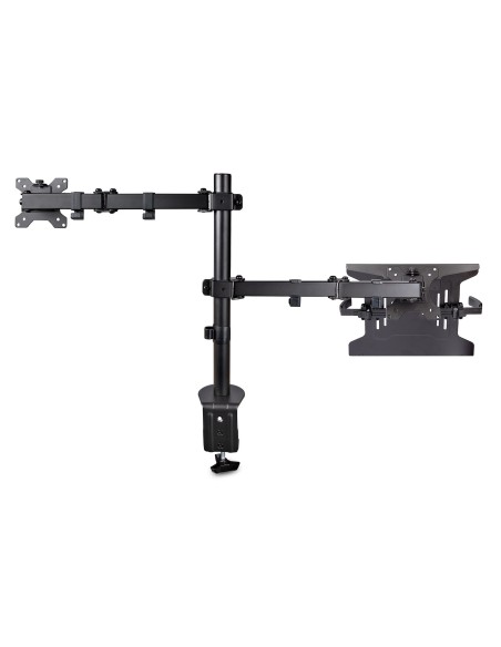 StarTech.com Brazo Soporte Ajustable para Monitor con Bandeja VESA para un Ordenador Portátil de 4,5kg y una Pantalla de hasta 3