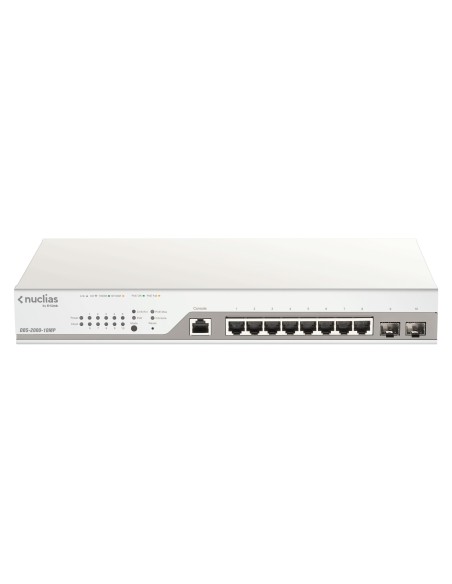 D-Link DBS-2000-10MP switch Gestionado L2 Gigabit Ethernet (10 100 1000) EnergÍ­a sobre Ethernet (PoE) Gris