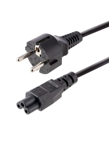 StarTech.com Cable de 3m de Alimentación de Repuesto para Ordenador Portátil, EU Schuko a C5, 2,5A 250V, 18AWG, para Cargador de
