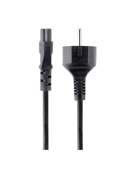StarTech.com Cable de 3m de Alimentación de Repuesto para Ordenador Portátil, EU Schuko a C5, 2,5A 250V, 18AWG, para Cargador de