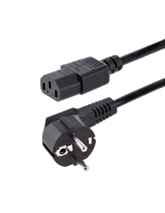 StarTech.com Cable de 3m (10 pies) de Alimentación para Ordenador, 18AWG, UE Schuko a C13, 250V 10A, Cable de Corriente, Cable d