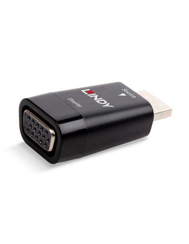 Lindy 38194 adaptador de cable de vÍ­deo HDMI tipo A (Estándar) VGA Negro