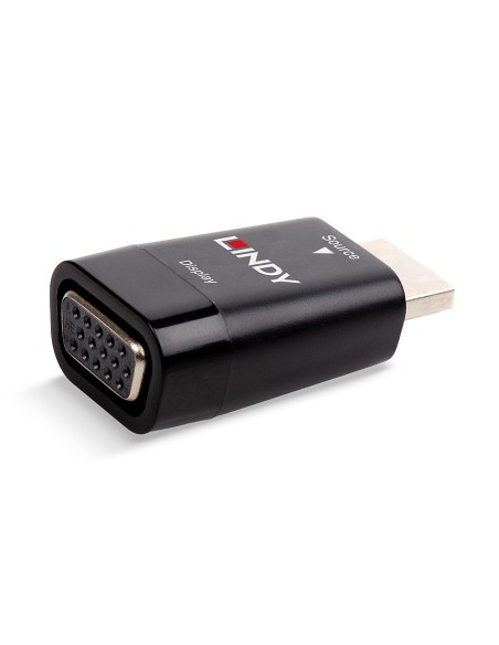 Lindy 38194 adaptador de cable de vÍ­deo HDMI tipo A (Estándar) VGA Negro