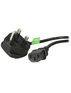 StarTech.com Cable de 1m (3 pies) de Alimentación de Ordenador para el Reino Unido UK, BS1363 a C13, 18AWG, 10A 250V, Cable Ingl