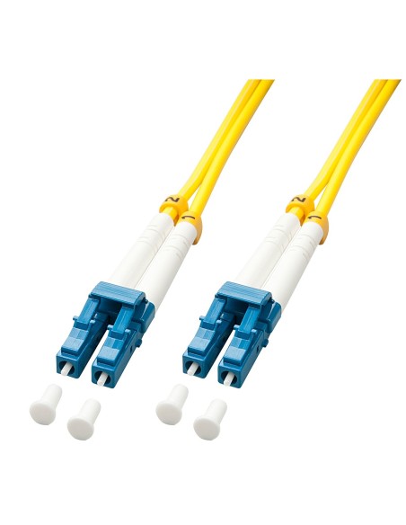 Lindy 47453 cable de fibra optica 5 m LC OS2 Azul, Blanco, Amarillo