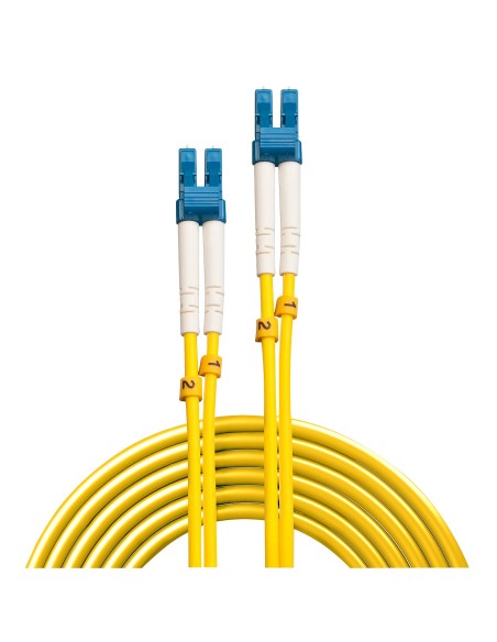 Lindy 47452 cable de fibra optica 3 m LC OS2 Amarillo