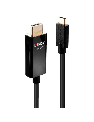 Lindy 43293 adaptador de cable de vÍ­deo 3 m USB Tipo C HDMI tipo A (Estándar) Negro