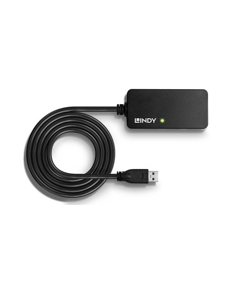 Lindy 43159 hub de interfaz USB 3.2 Gen 1 (3.1 Gen 1) Type-A 5000 Mbit s Negro