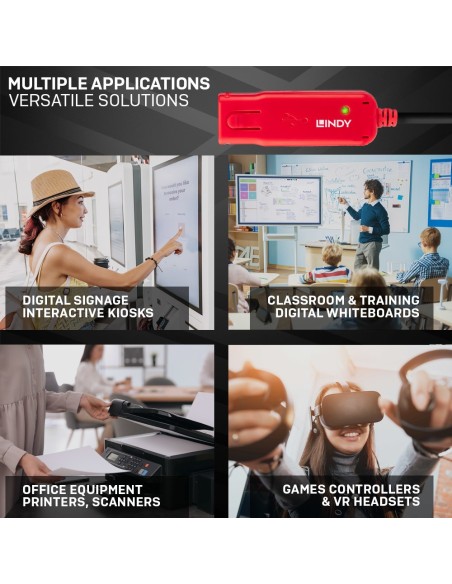 Lindy 42783 hub de interfaz 480 Mbit s Negro