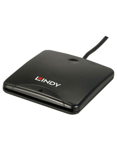 Lindy 42768 lector de tarjeta magnética Negro USB