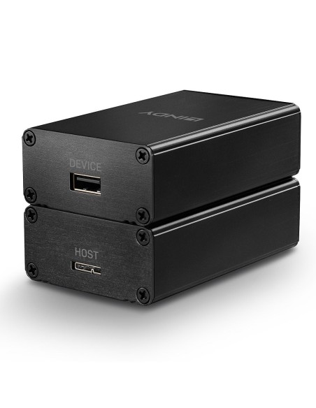 Lindy 42708 ampliador de red Transmisor y receptor de red Negro