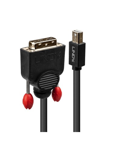 Lindy 41952 adaptador de cable de vÍ­deo 2 m Mini DisplayPort DVI-D Negro