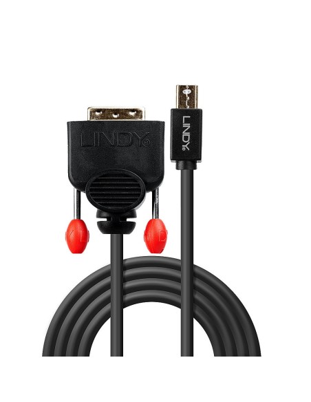 Lindy 41952 adaptador de cable de vÍ­deo 2 m Mini DisplayPort DVI-D Negro
