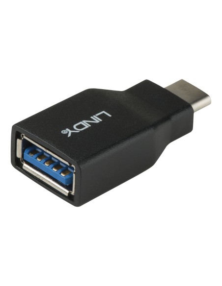 Lindy 41899 cambiador de género para cable USB 3.1-C USB 3.1-A Negro