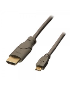 Lindy 0.5m HDMI - USB 2.0 Micro B M M 0,5 m Micro USB Negro, Antracita