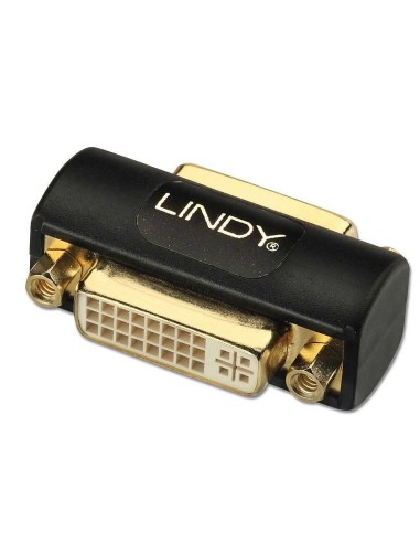 Lindy 41233 cambiador de género para cable DVI Negro