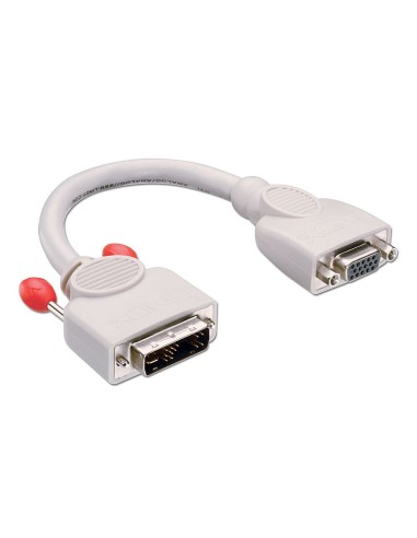 Lindy 41222 adaptador de cable de vÍ­deo 0,2 m DVI-A VGA (D-Sub) Gris