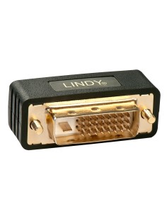 Lindy 41098 cambiador de género para cable DVI-I DVI-D Negro