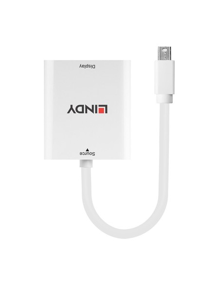 Lindy 41069 adaptador de cable de vÍ­deo Mini DisplayPort HDMI tipo A (Estándar) Blanco