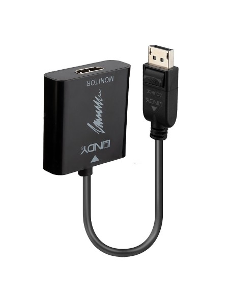 Lindy 41068 adaptador de cable de vÍ­deo 1,5 m DisplayPort HDMI tipo A (Estándar) Negro