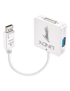 Lindy 41028 adaptador de cable de vÍ­deo DisplayPort DVI-D + VGA (D-Sub) + HDMI Negro