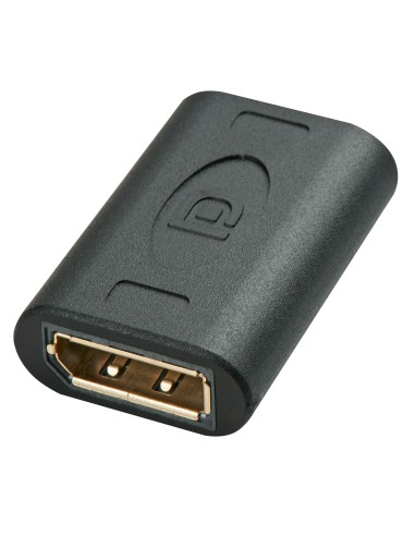 Lindy 41020 cambiador de género para cable DisplayPort Negro