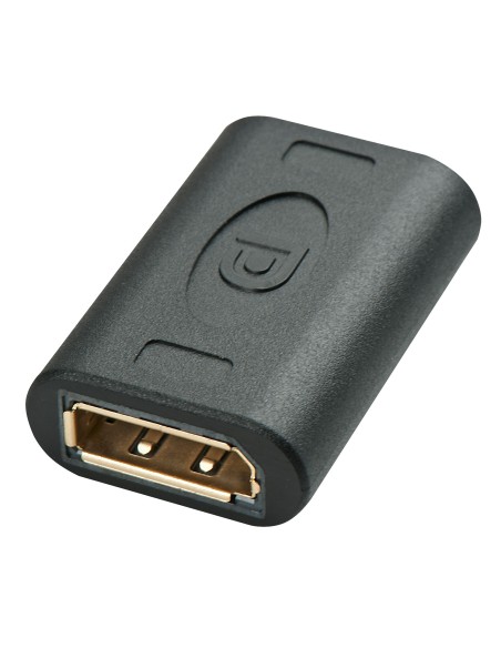 Lindy 41020 cambiador de género para cable DisplayPort Negro
