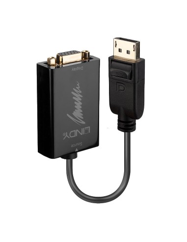 Lindy 41006 adaptador de cable de vÍ­deo 0,15 m VGA (D-Sub) DisplayPort Negro