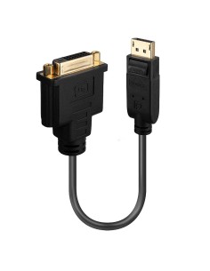 Lindy 41004 adaptador de cable de vÍ­deo 0,15 m DisplayPort DVI-D Negro