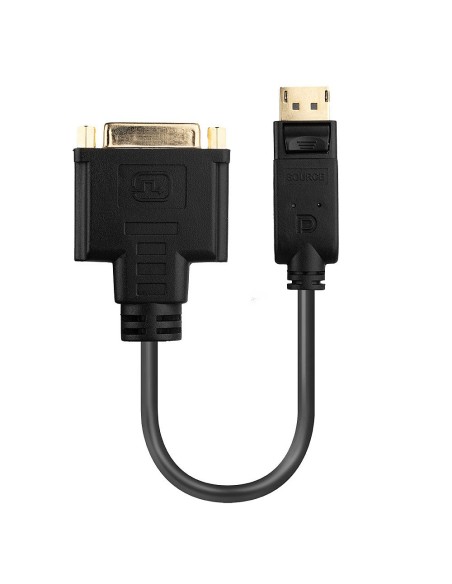 Lindy 41004 adaptador de cable de vÍ­deo 0,15 m DisplayPort DVI-D Negro