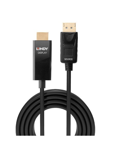 Lindy 40927 adaptador de cable de vÍ­deo 3 m DisplayPort HDMI tipo A (Estándar) Negro
