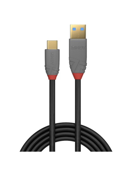 Lindy 36911 cable USB 1 m USB C USB A Negro, Gris