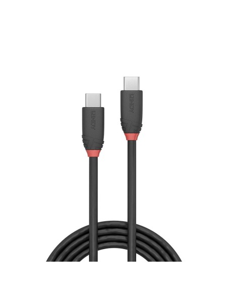 Lindy 36905 cable USB 0,5 m USB 3.2 Gen 1 (3.1 Gen 1) USB C Negro
