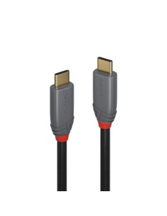 Lindy 36902 cable USB 1,5 m USB C Negro, Gris