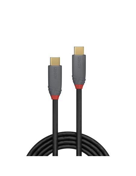 Lindy 36902 cable USB 1,5 m USB C Negro, Gris