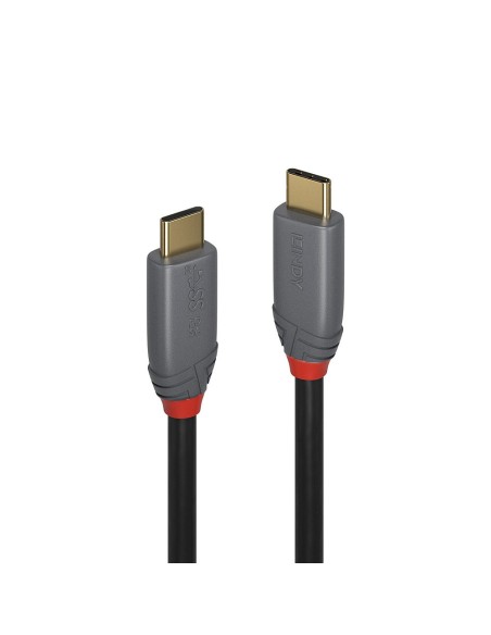 Lindy 36901 cable USB 1 m USB C Negro, Gris